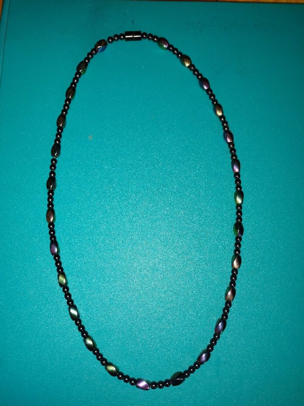 Natural Magnetite Necklace - pain Relieving stones